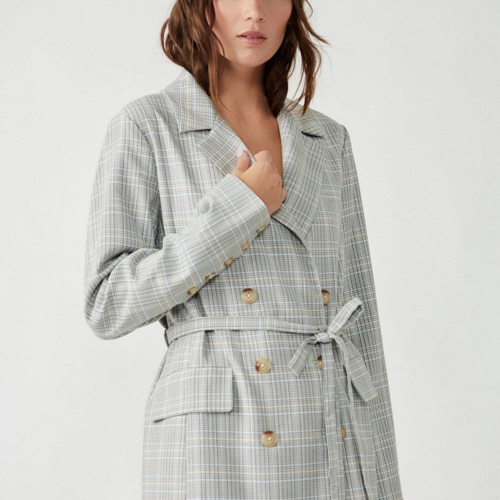 Free People Olivia Printed Blazer